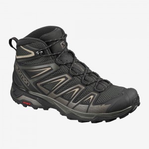 Salomon X Ultra Mid 3 Aero Walking Boots Black | YNPO-02736