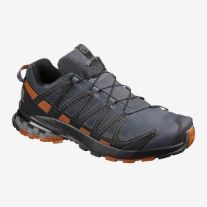 Salomon Xa Pro 3D V8 Gore-Tex Wide Trail Running Shoes Gray | MFRS-87502