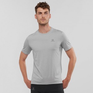 Salomon Xa Tee M Tops Gray | YTCK-62371