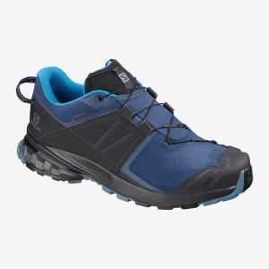 Salomon Xa Wild Gore-Tex Trail Running Shoes Blue | ZBME-51682