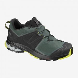 Salomon Xa Wild Gore-Tex Trail Running Shoes Green | UDJB-06475