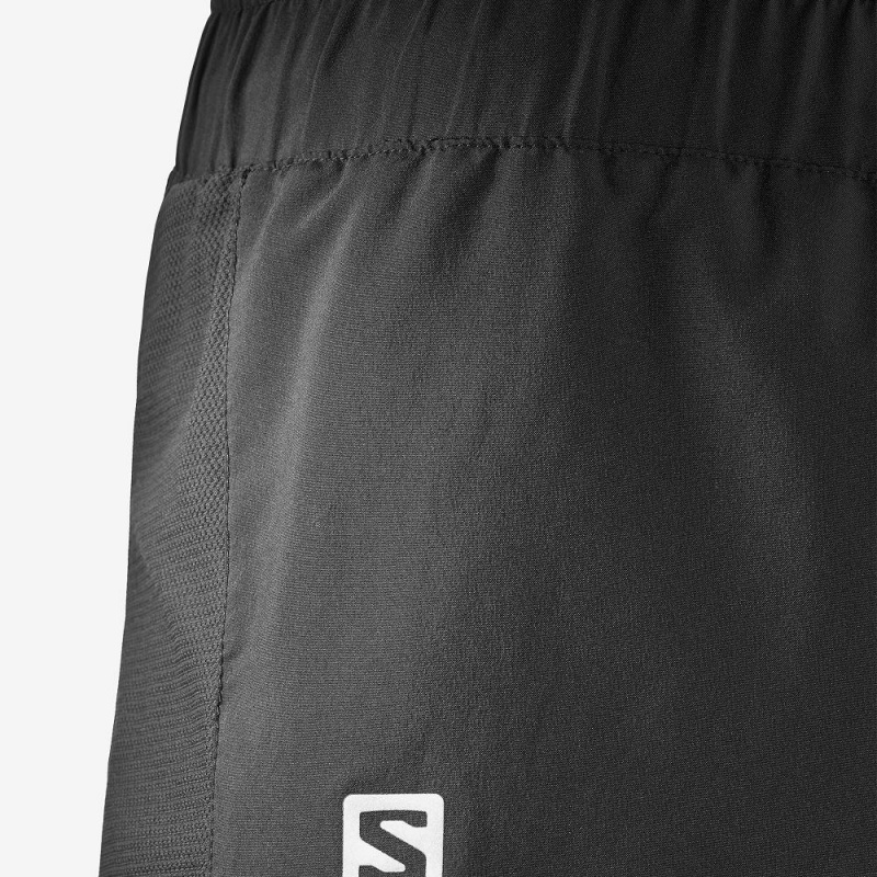 Salomon Agile 5 Shorts Black | RQUZ-90438