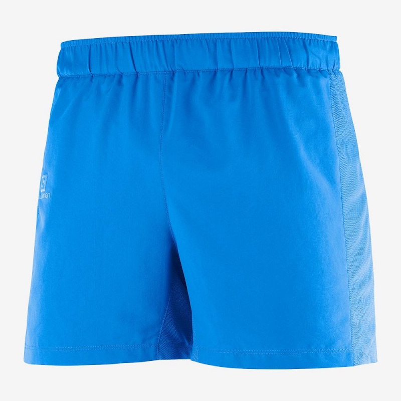 Salomon Agile 5 Shorts Blue | ZLRV-19465