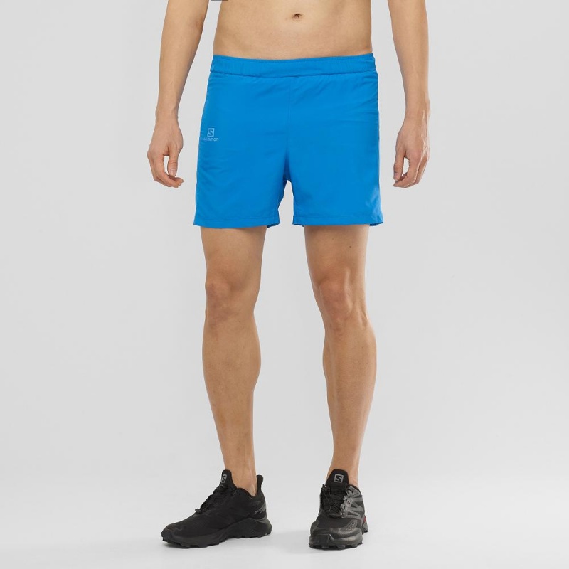 Salomon Agile 5 Shorts Blue | ZLRV-19465