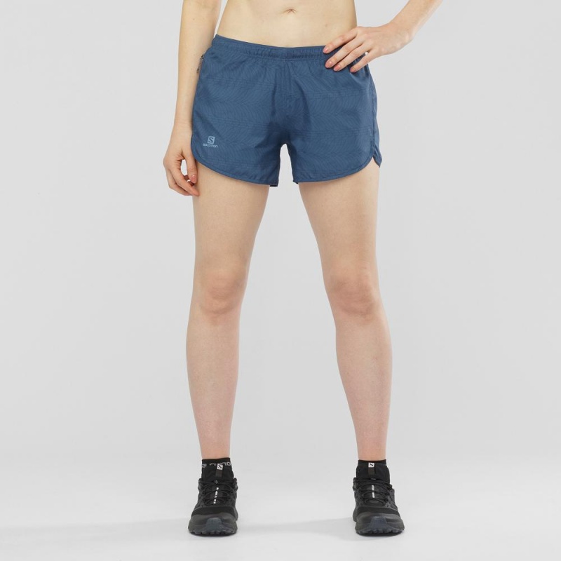 Salomon Agile Short W Shorts Navy | BJZM-28140