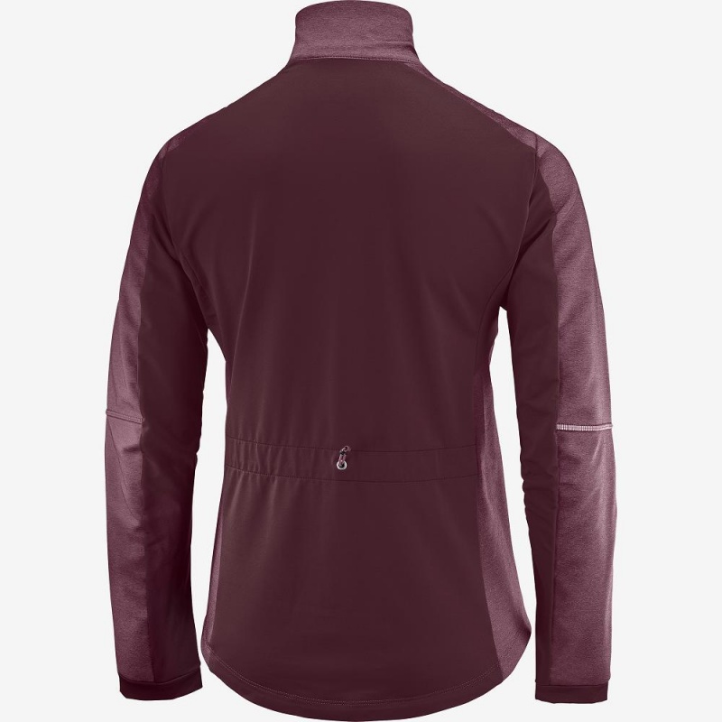 Salomon Agile Softshell Jacket Purple | NCIA-46781