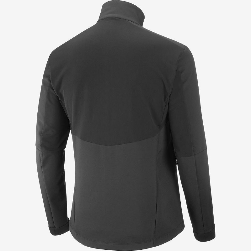 Salomon Agile Softshell Running Jackets Black | NEZL-60475