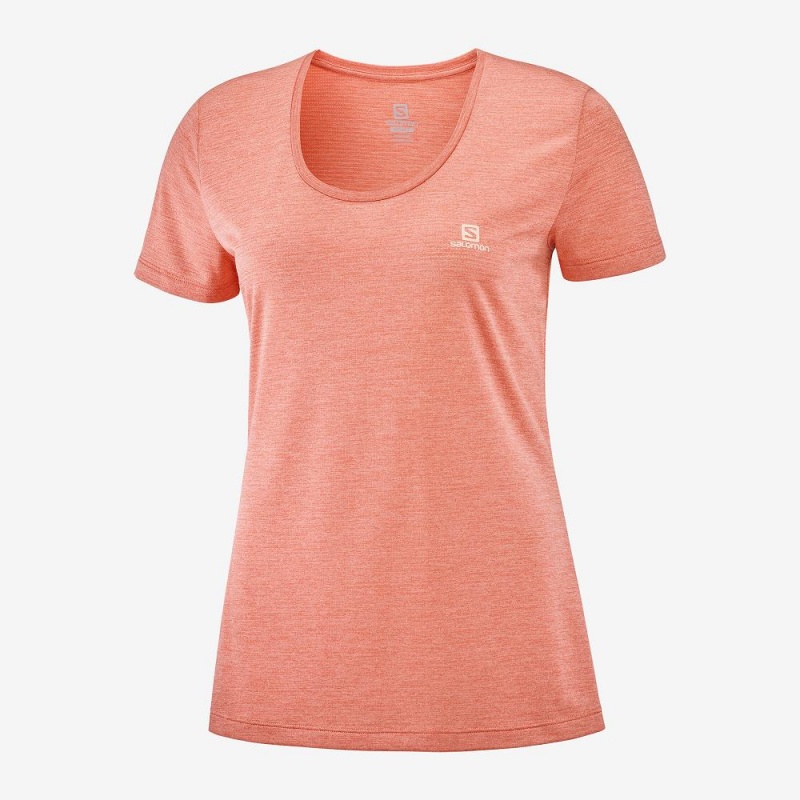 Salomon Agile T Shirts Orange | LETD-67234