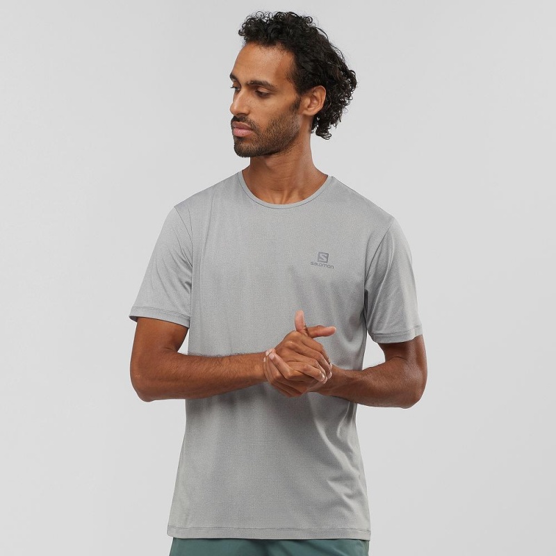 Salomon Agile Training Tops Gray | QJPW-15326