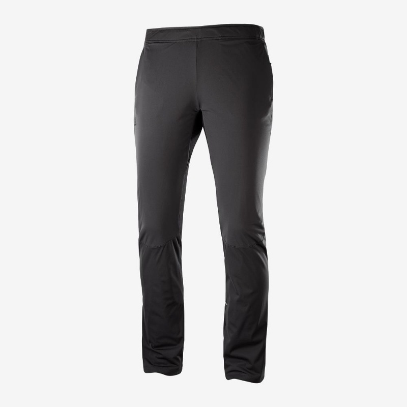 Salomon Agile Warm Pants Black | MPHY-26540