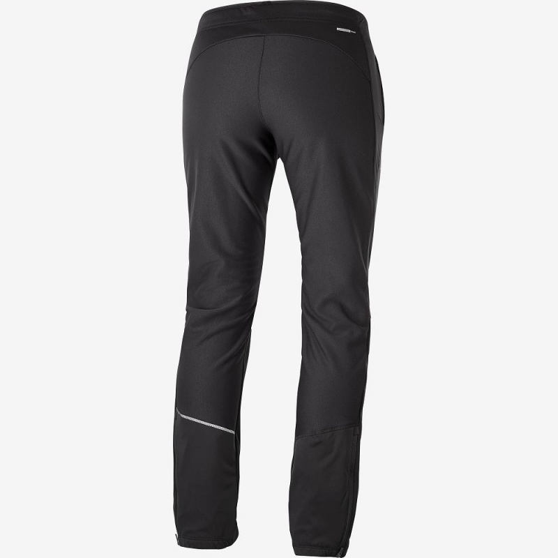 Salomon Agile Warm Pants Black | MPHY-26540