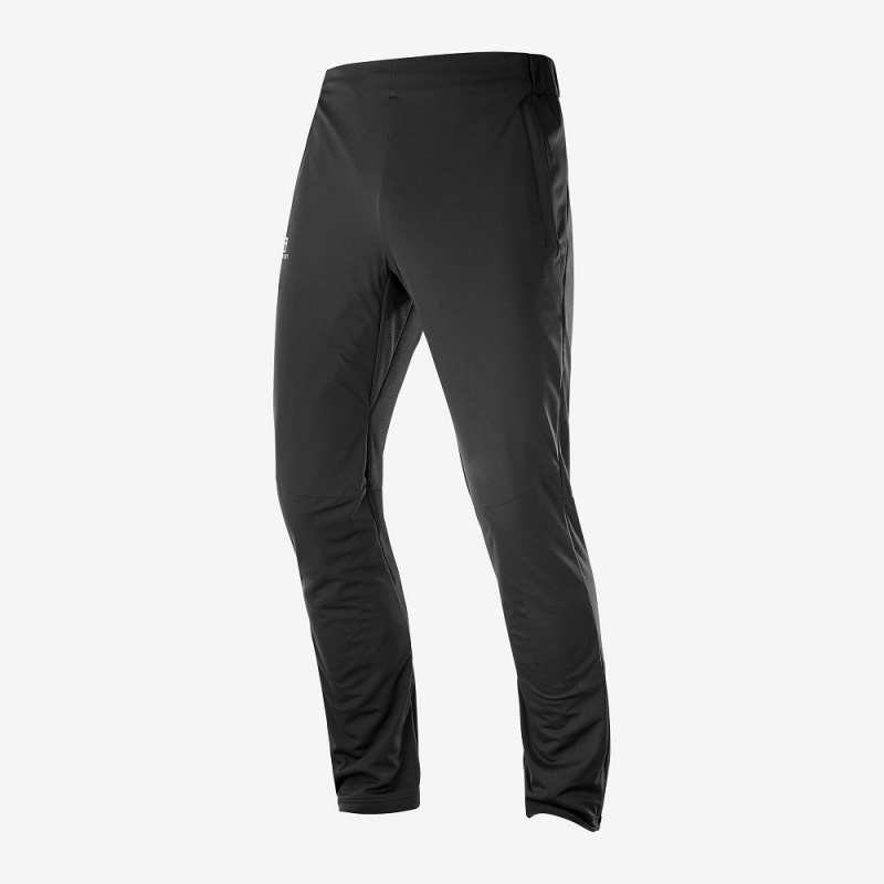 Salomon Agile Warm Pants Black | XAIR-57302