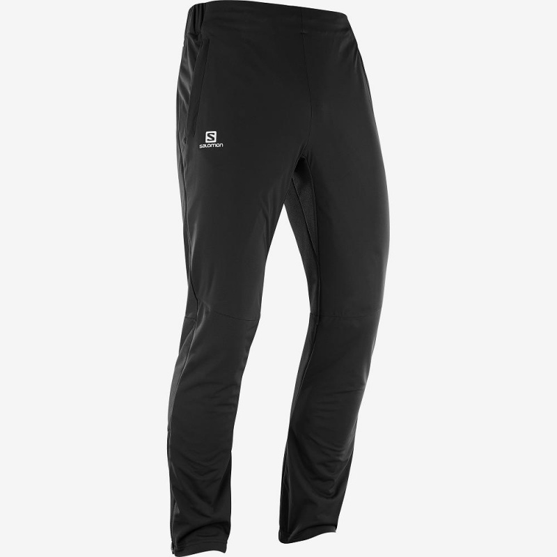 Salomon Agile Warm Pants Black | XAIR-57302