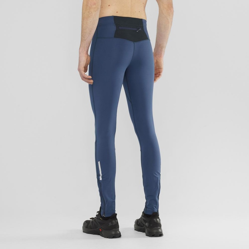 Salomon Agile Warm Tight M Tight Navy | VPNF-58904