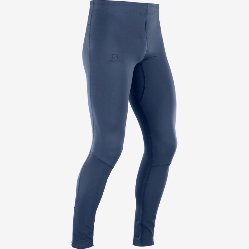 Salomon Agile Warm Tight M Tight Navy | VPNF-58904