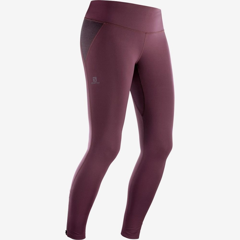 Salomon Agile Warm Tight W Tight Purple | ZJDK-32574