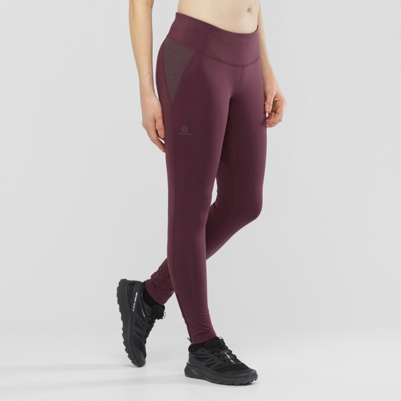 Salomon Agile Warm Tight W Tight Purple | ZJDK-32574