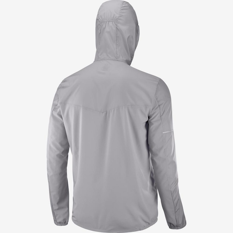 Salomon Agile Wind Running Jackets Silver | MHTC-02374