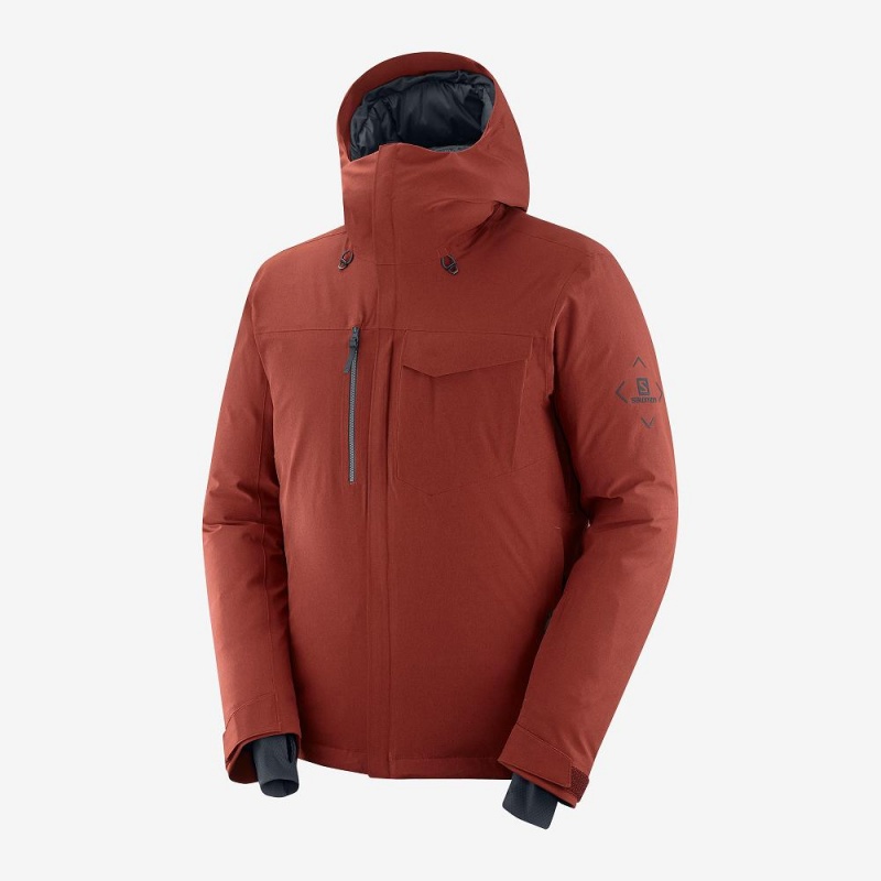 Salomon Arctic Down Jacket M Ski Jackets Red | YLSV-69573