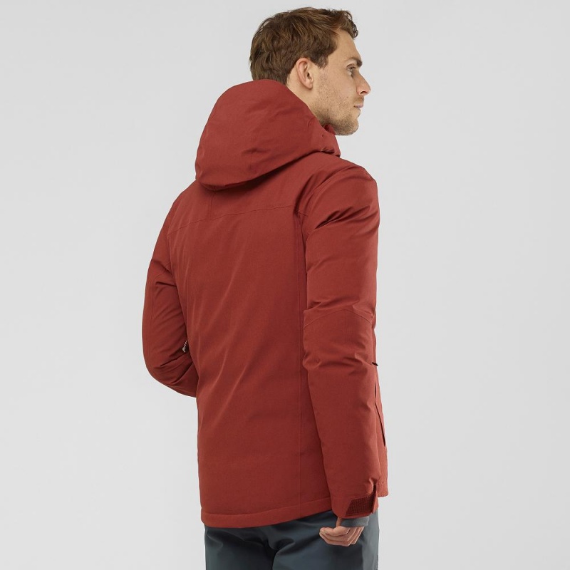 Salomon Arctic Down Jacket M Ski Jackets Red | YLSV-69573