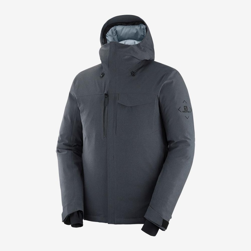 Salomon Arctic Down Jacket M Ski Jackets Gray | GFBS-57849