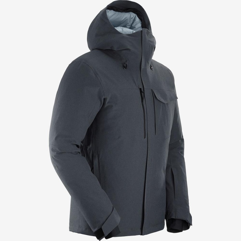 Salomon Arctic Down Jacket M Ski Jackets Gray | GFBS-57849