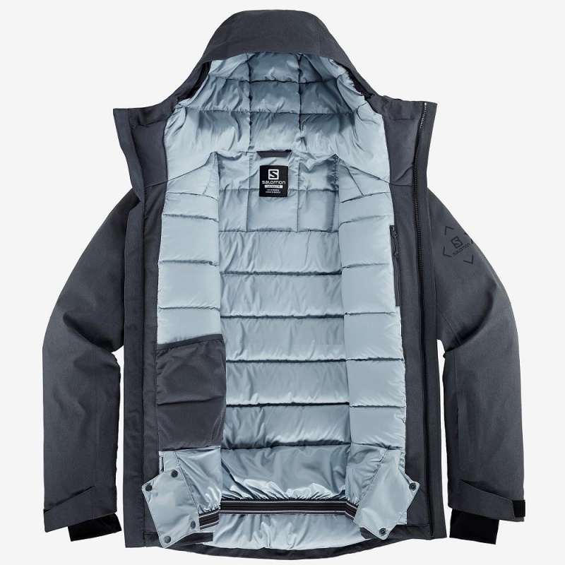 Salomon Arctic Down Jacket M Ski Jackets Gray | GFBS-57849