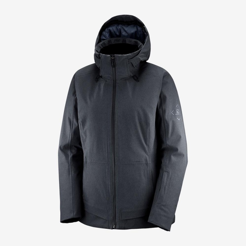 Salomon Arctic Jacket W Ski Jackets Black | RPJS-85679