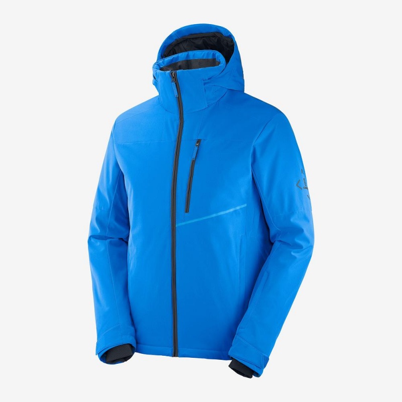 Salomon Blast Jacket M Ski Jackets Blue | VPLW-35917