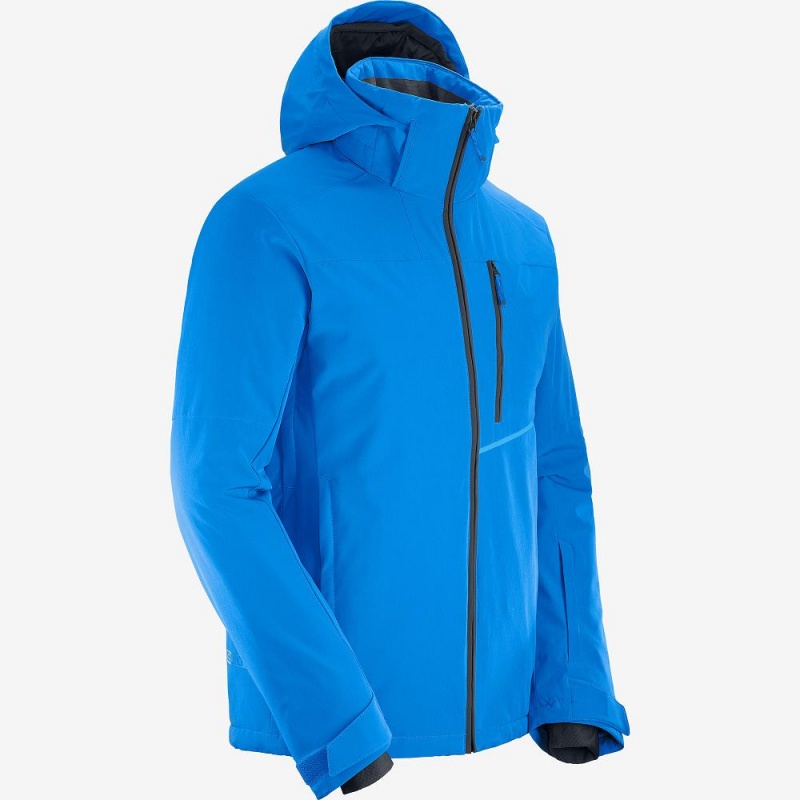 Salomon Blast Jacket M Ski Jackets Blue | VPLW-35917