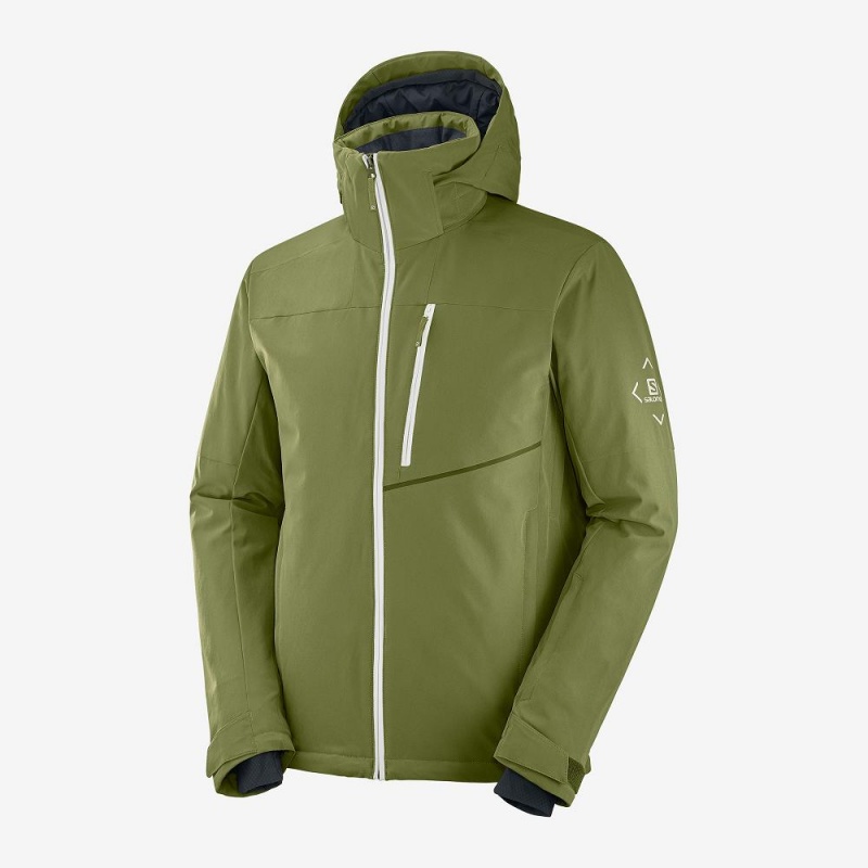 Salomon Blast Jacket M Ski Jackets Green | DLZJ-07385