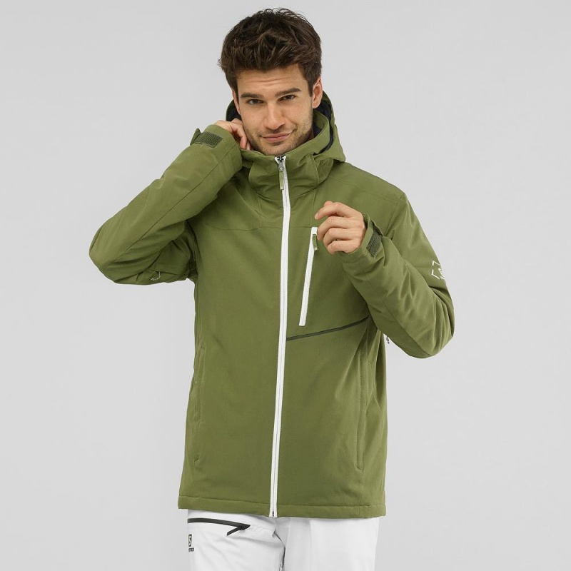 Salomon Blast Jacket M Ski Jackets Green | DLZJ-07385