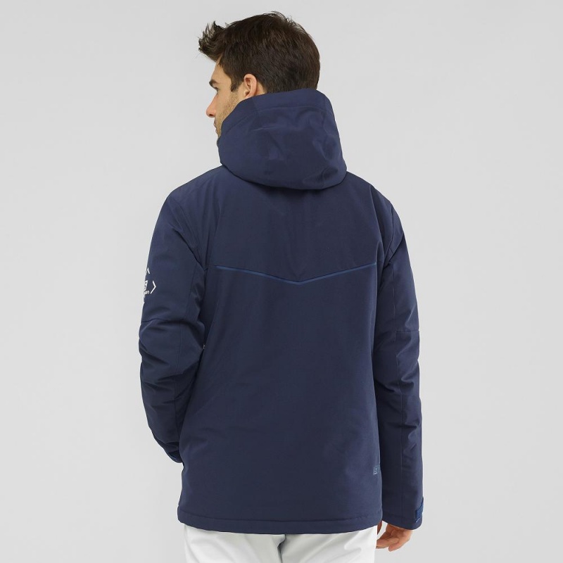 Salomon Blast Jacket M Ski Jackets Navy | VTBF-59428