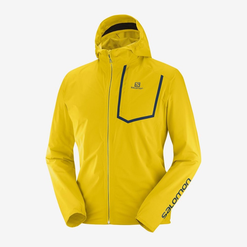 Salomon Bonatti Pro Wp Jkt M Running Jackets Yellow | GNJH-69403