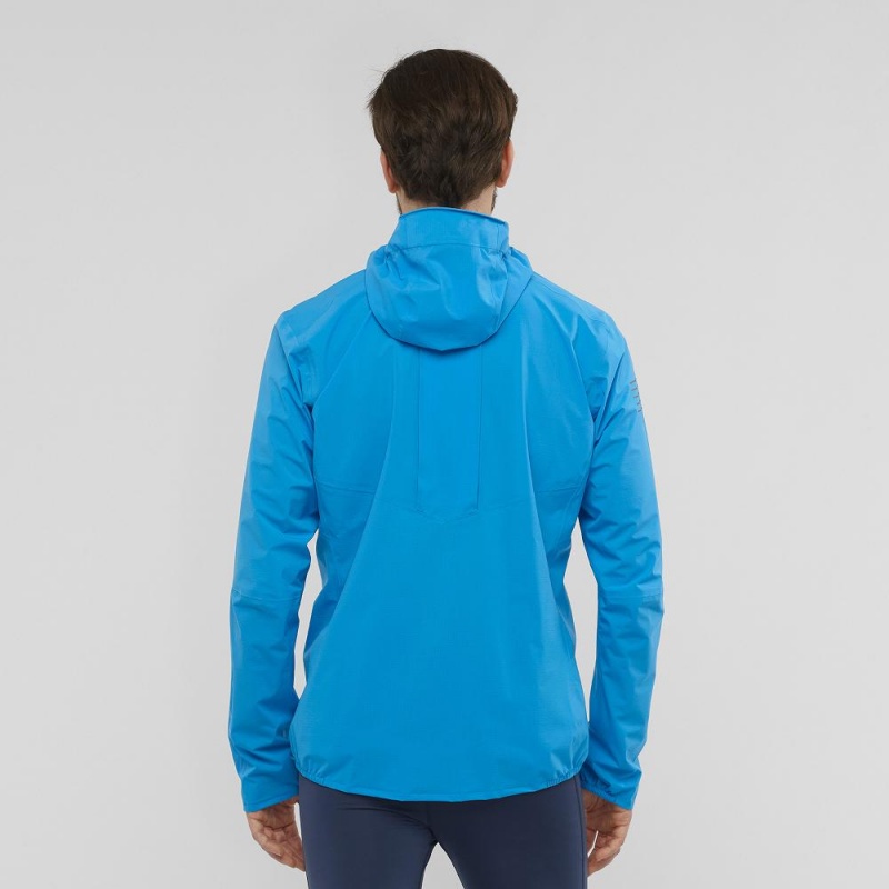 Salomon Bonatti Pro Wp Jkt M Running Jackets Blue | FOQV-72593