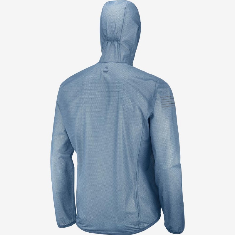 Salomon Bonatti Race Waterproof Rain Jackets Navy | QNVZ-27019