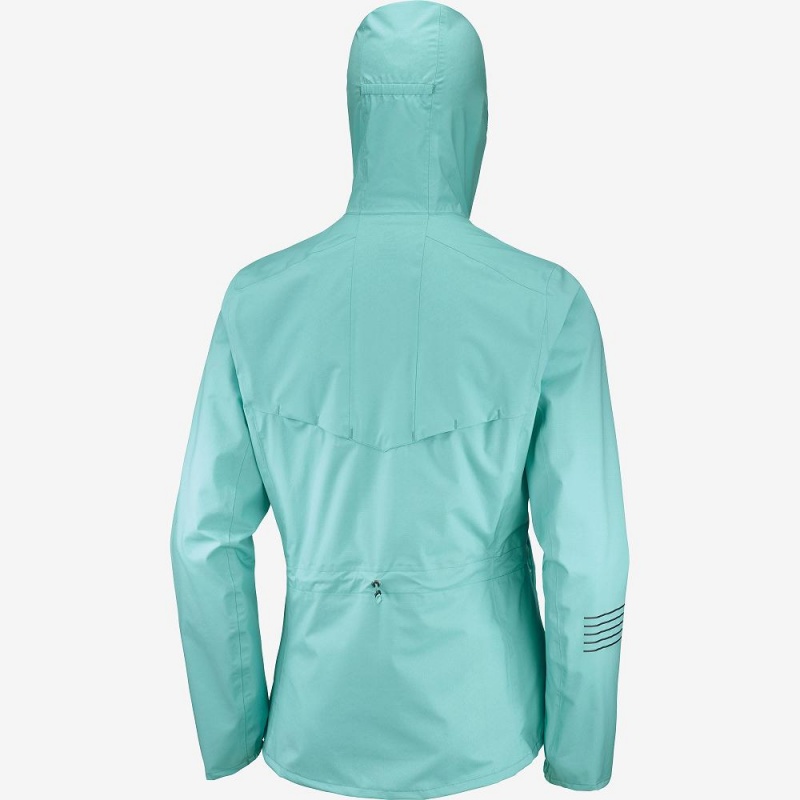 Salomon Bonatti Waterproof Running Jackets Green | PYUX-47921