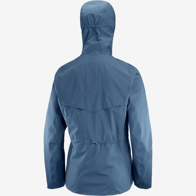 Salomon Bonatti Waterproof Running Jackets Navy | KFYN-01469