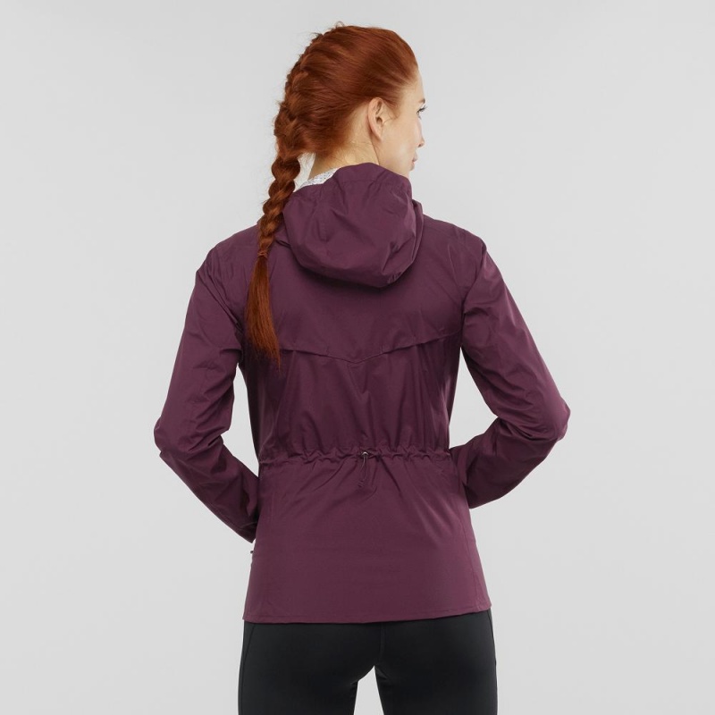 Salomon Bonatti Waterproof Running Jackets Purple | EOGS-60924