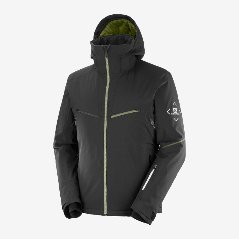 Salomon Brilliant Ski Jackets Black | CVNS-28759