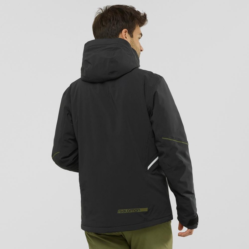 Salomon Brilliant Ski Jackets Black | CVNS-28759