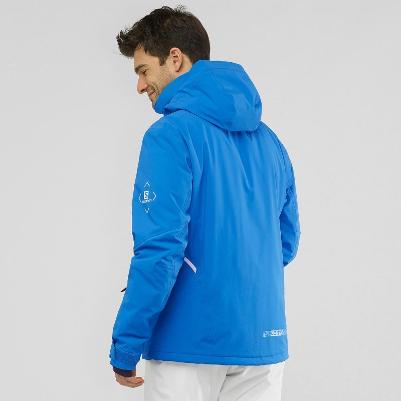 Salomon Brilliant Ski Jackets Blue | JQFR-56370