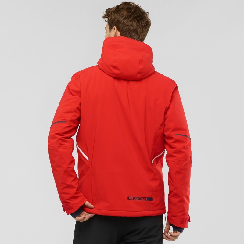 Salomon Brilliant Ski Jackets Red | KRYG-16528