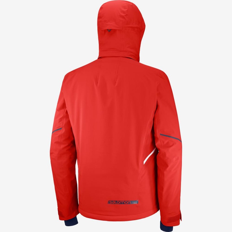 Salomon Brilliant Ski Jackets Red | KRYG-16528