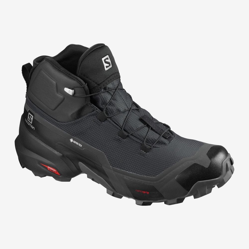 Salomon Cross Hike Mid Gore-Tex Walking Boots Black | VJIO-58932