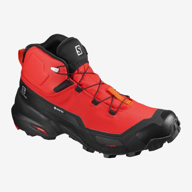 Salomon Cross Hike Mid Gore-Tex Walking Boots Red | ZSWG-05836