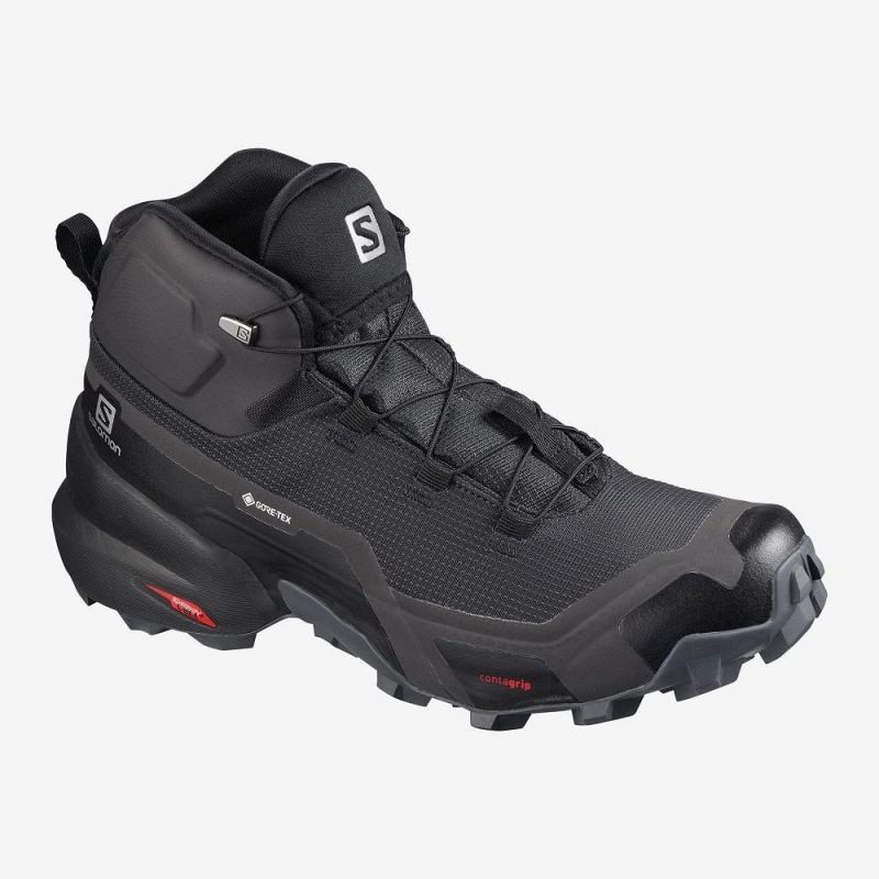 Salomon Cross Hike Mid Gore-Tex Walking Boots Black | IZTN-62519