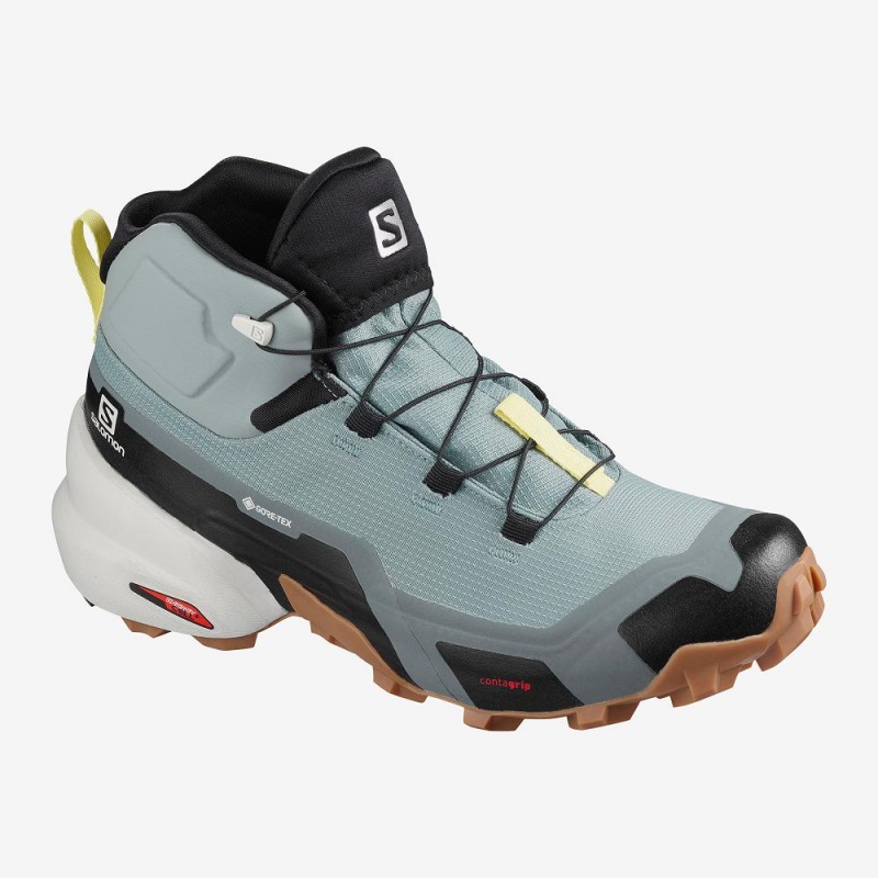 Salomon Cross Hike Mid Gore-Tex Walking Boots Green | XWGP-60523