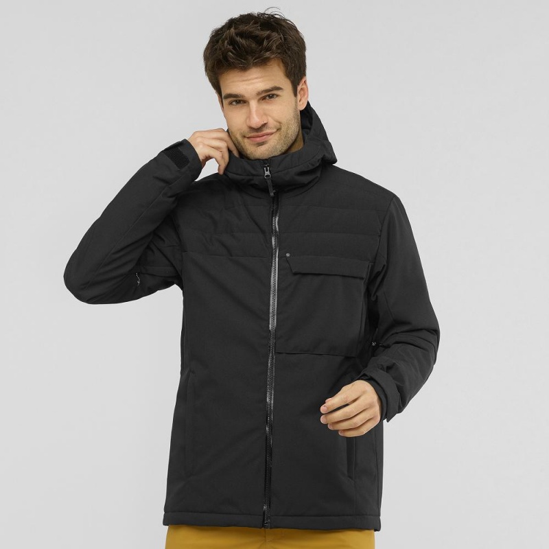 Salomon Deepsteep Jacket M Ski Jackets Black | SKVH-51497