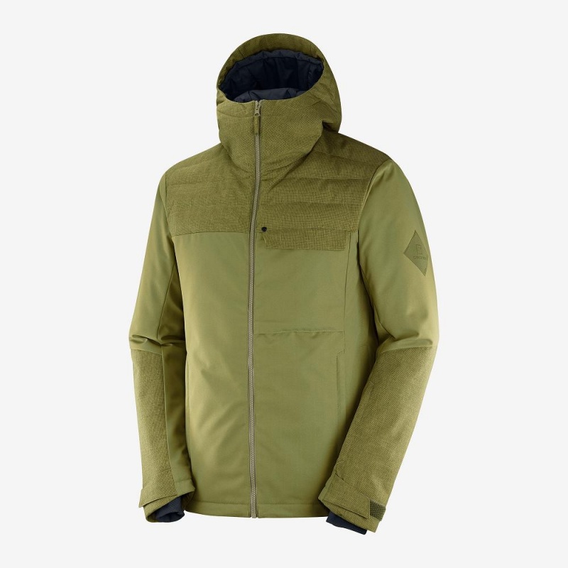 Salomon Deepsteep Jacket M Ski Jackets Green | NZES-64172